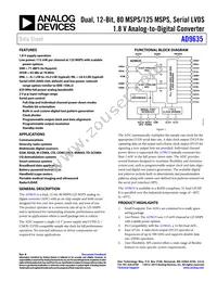 AD9635BCPZ-125 Datasheet Cover