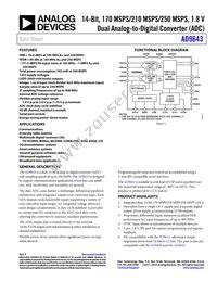 AD9643BCPZRL7-250 Datasheet Cover