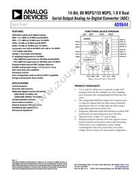 AD9644BCPZ-155 Datasheet Cover