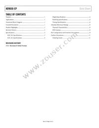 AD9650USVZ-105EP Datasheet Page 2
