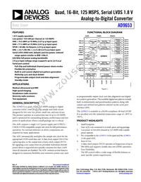 AD9653BCPZRL7-125 Datasheet Cover