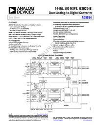 AD9694BCPZRL7-500 Datasheet Cover