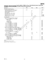 AD9754ARZRL Datasheet Page 3