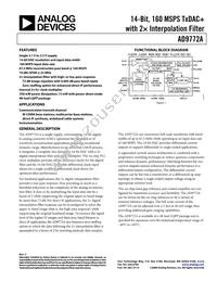 AD9772AASTZRL Datasheet Cover
