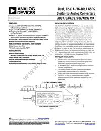 AD9779ABSVZRL Datasheet Cover