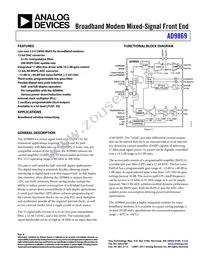 AD9869BCPZRL Datasheet Cover