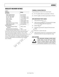 AD9869BCPZRL Datasheet Page 9
