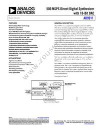 AD9911BCPZ-REEL7 Datasheet Cover