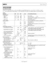 AD9915BCPZ-REEL7 Datasheet Page 4