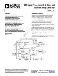 AD9923ABBCZRL Datasheet Cover