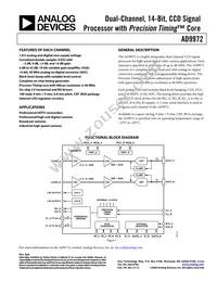AD9972BBCZRL Datasheet Cover