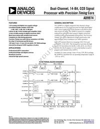 AD9974BBCZRL Datasheet Cover