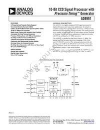 AD9991KCPZRL Datasheet Cover