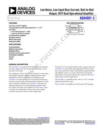 ADA4001-2ARZ-RL Datasheet Cover
