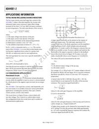 ADA4001-2ARZ-RL Datasheet Page 10