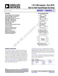 ADA4051-1AKSZ-R2 Datasheet Cover
