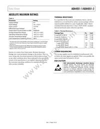 ADA4051-1AKSZ-R2 Datasheet Page 7