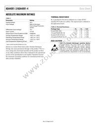 ADA4091-4ACPZ-R2 Datasheet Page 6