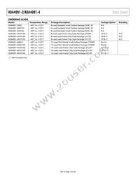 ADA4091-4ACPZ-R2 Datasheet Page 18