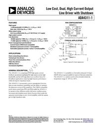 ADA4311-1ARHZ-RL Datasheet Cover