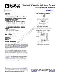ADA4312-1ACPZ-R2 Datasheet Cover