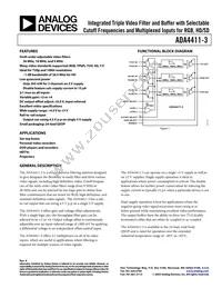 ADA4411-3ARQZ-RL Datasheet Cover