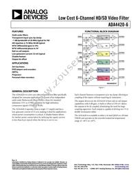 ADA4420-6ARQZ Datasheet Cover