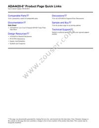 ADA4420-6ARUZ-RL Datasheet Page 2