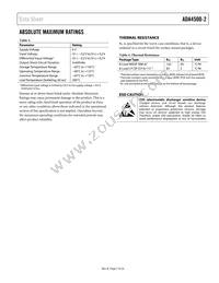 ADA4500-2ARMZ-RL Datasheet Page 7