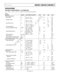 ADA4505-1ACBZ-RL Datasheet Page 3