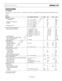ADA4805-2TRMZ-EPR7 Datasheet Page 3