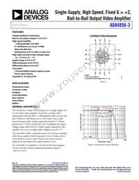 ADA4856-3YCPZ-R2 Datasheet Cover