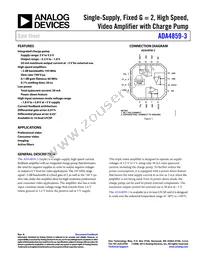 ADA4859-3ACPZ-R2 Datasheet Cover