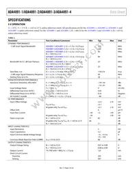 ADA4891-4ARZ-RL Datasheet Page 4
