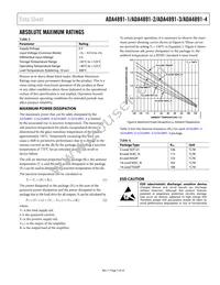 ADA4891-4ARZ-RL Datasheet Page 7