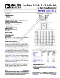 ADA4895-1ARJZ-RL Datasheet Cover