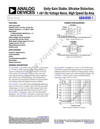 ADA4899-1YCPZ-R2 Datasheet Cover