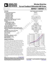 ADA4927-2YCPZ-R2 Datasheet Cover