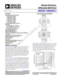 ADA4939-2YCPZ-R2 Datasheet Cover