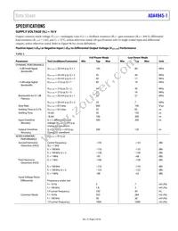 ADA4945-1ACPZ-RL Datasheet Page 3