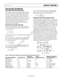 ADA4950-2YCPZ-R2 Datasheet Page 19