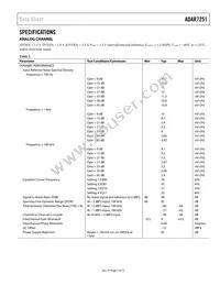 ADAR7251WBCSZ-RL Datasheet Page 5