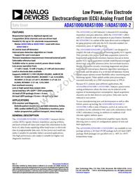 ADAS1000-1BCPZ Datasheet Cover