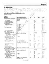 ADAU1461WBCPZ-R7 Datasheet Page 3