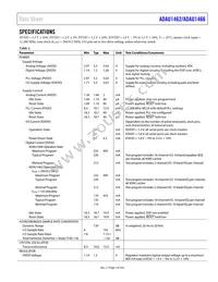 ADAU1462WBCPZ300 Datasheet Page 5