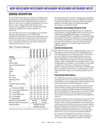 ADBF525WBBCZ402 Datasheet Page 3