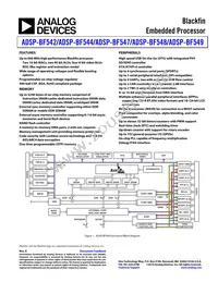 ADBF549WBBCZ5M03 Datasheet Cover
