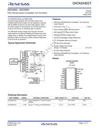 ADC0804LCN Datasheet Cover