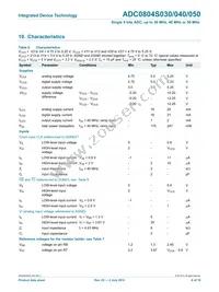 ADC0804S050TS/C1 Datasheet Page 6