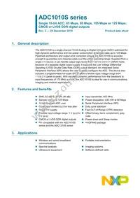 ADC1010S080HN/C1 Datasheet Cover